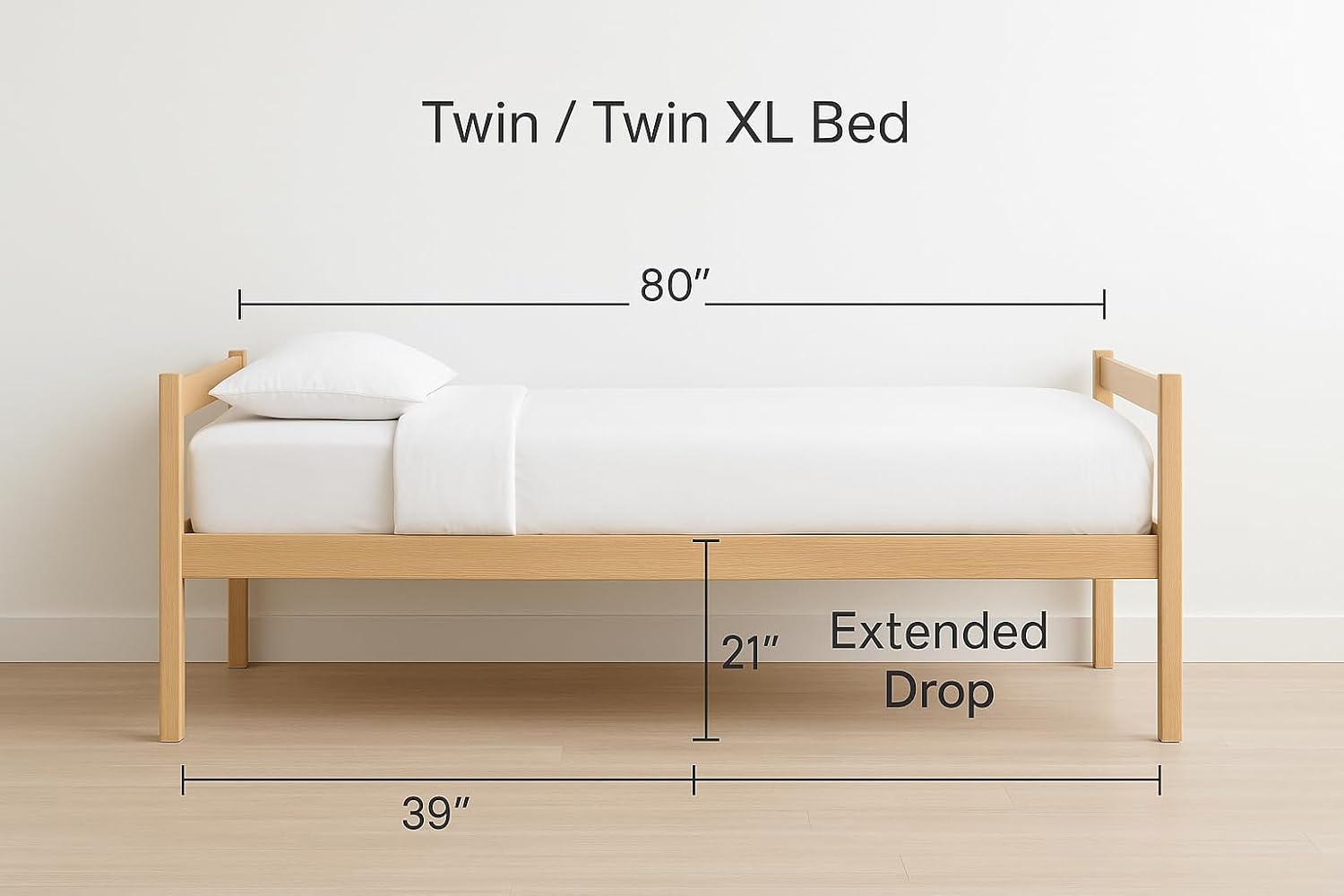Exotic Linen Mattress Skirt Twin XL 39x80 Luxury Microfiber