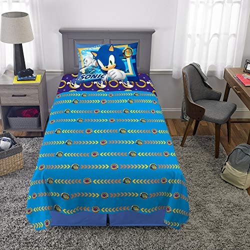 Franco Kids Bedding Sonic The Hedgehog Microfiber Sheet Set