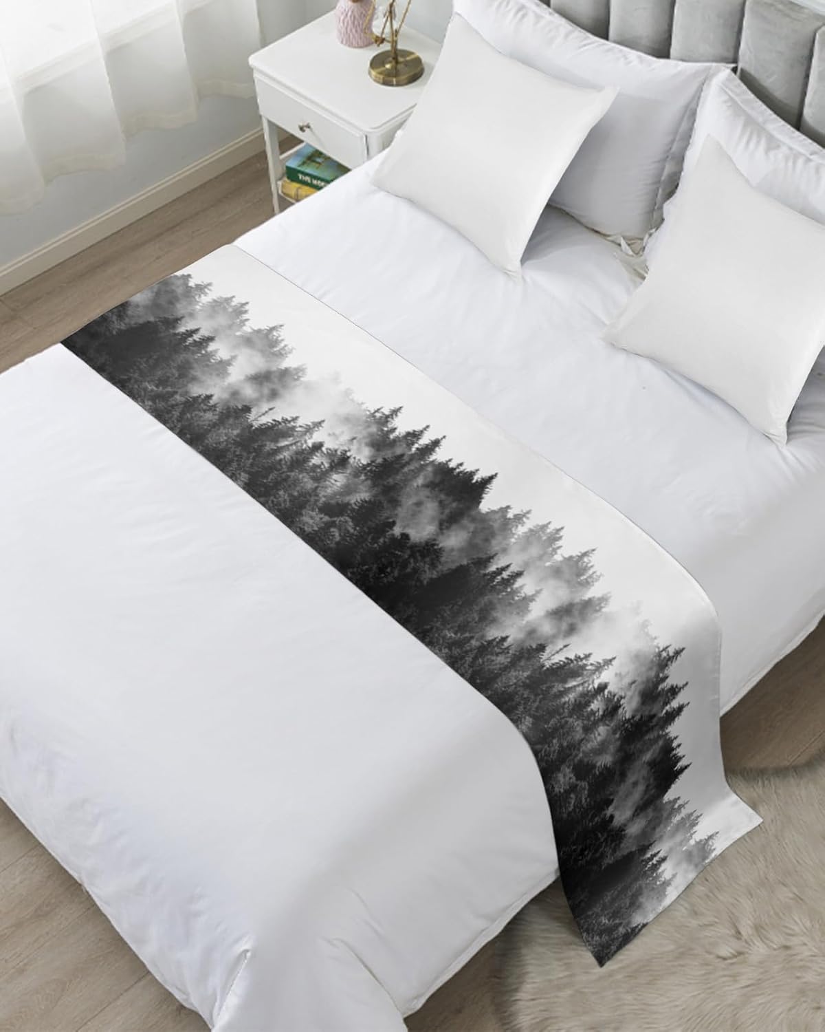 Black Forest Bed Runner Queen Size 83x20