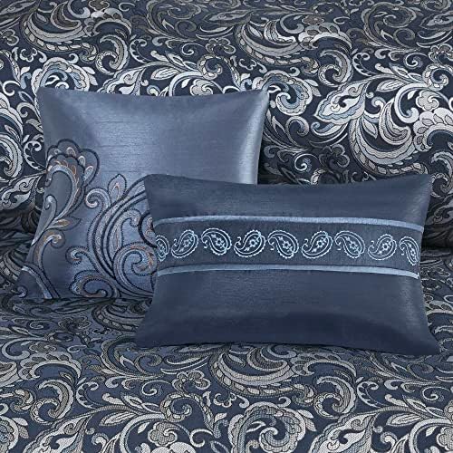 Madison Park Brystol 24 Piece Faux Silk Comforter Set King