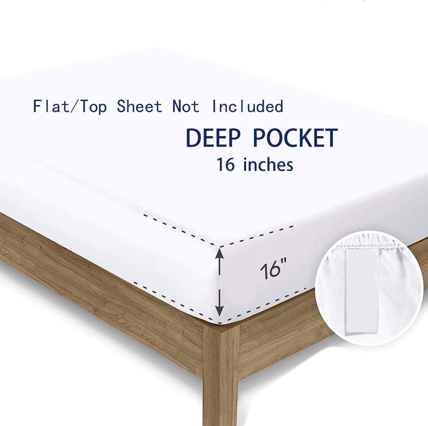Erosebridal Vintage American Flag Fitted Sheet Set