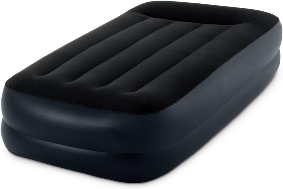 Intex Dura-Beam Raised Airbed with Built-In Pillow