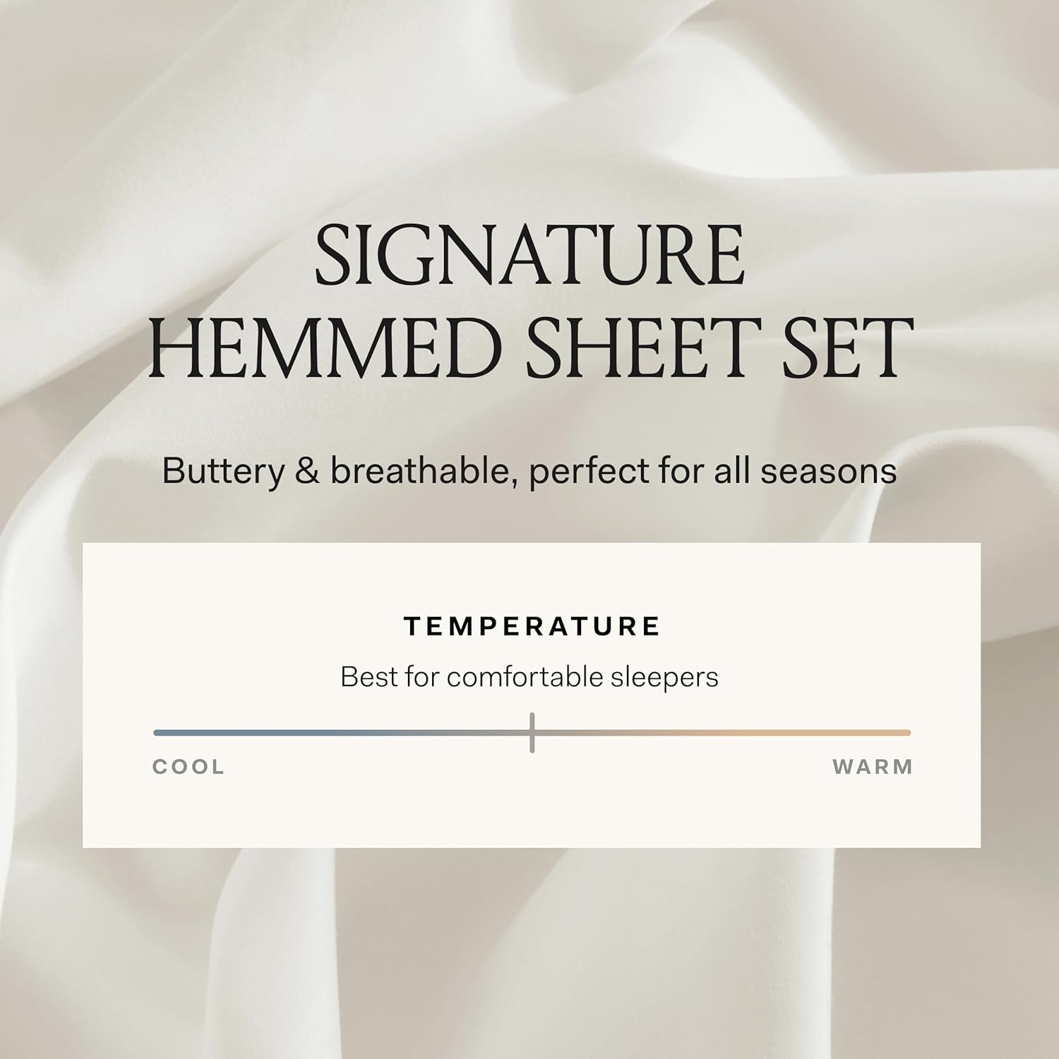 Boll Branch Signature Hemmed Sheet Set - King Size White