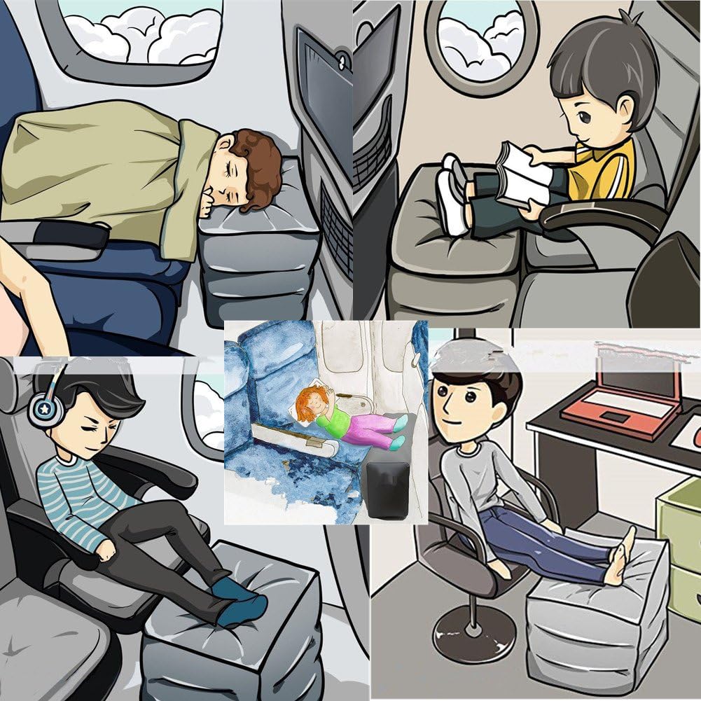 Goldhik Inflatable Travel Foot Leg Pillow
