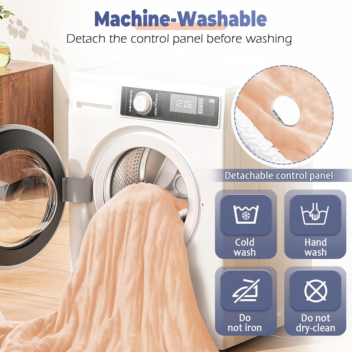 Dueelala Wearable Heated Blanket with 8 Heat Settings