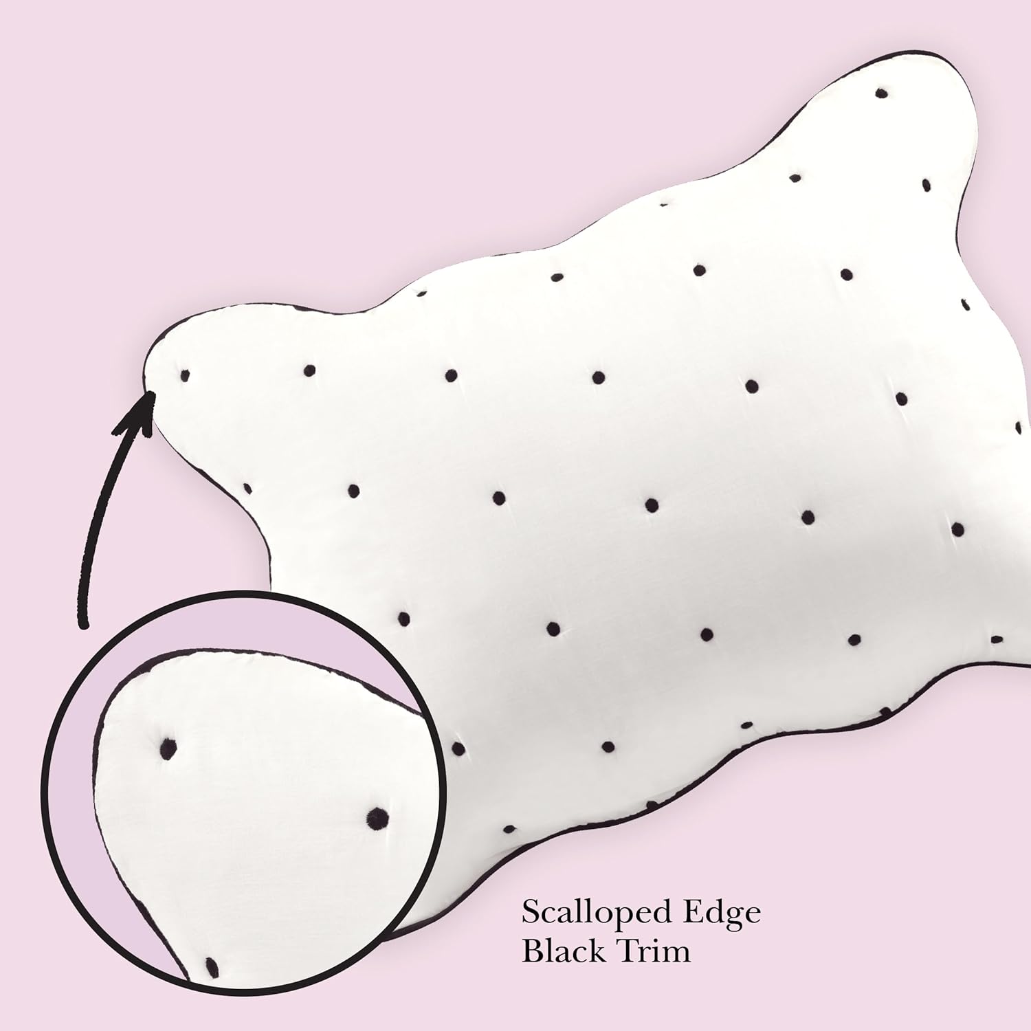 Kate Spade New York Scalloped Edge Twin Quilt Set