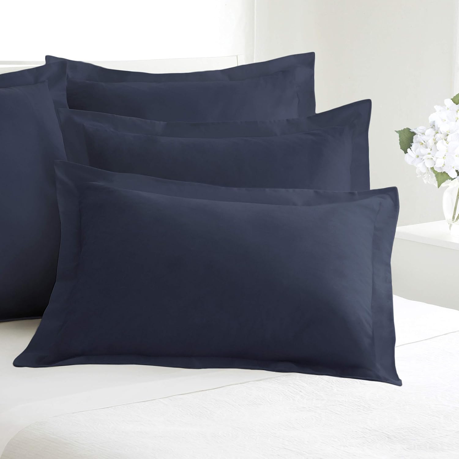 Bed Makers Tailored Navy Euro Sham 1