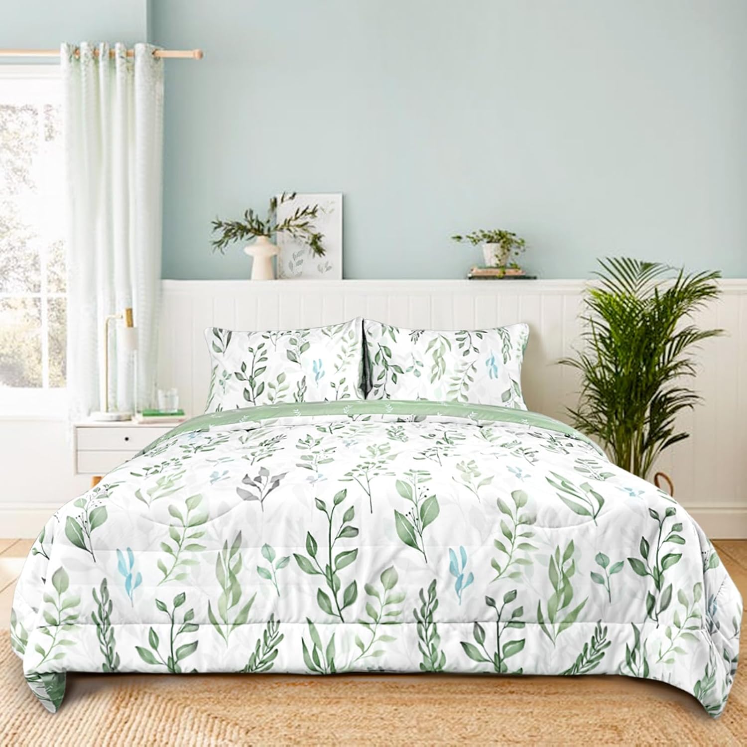 DILIMI 5-Piece Reversible Comforter Set for Girls 1