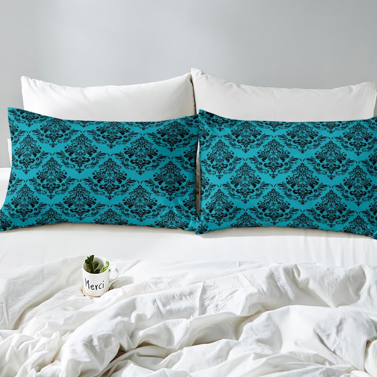 Homewish Gothic Bohemian Floral Bed Set Full Size