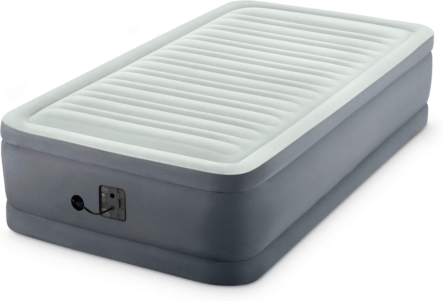 Intex 64901ED Twin Elevated Air Mattress with Built-in Pump
