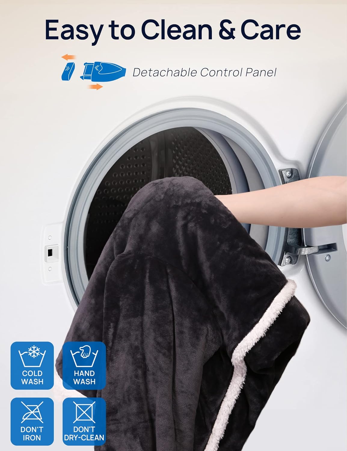 Westinghouse Heated Snuggle Throw Blanket with Sleeves and Foot Pocket 1