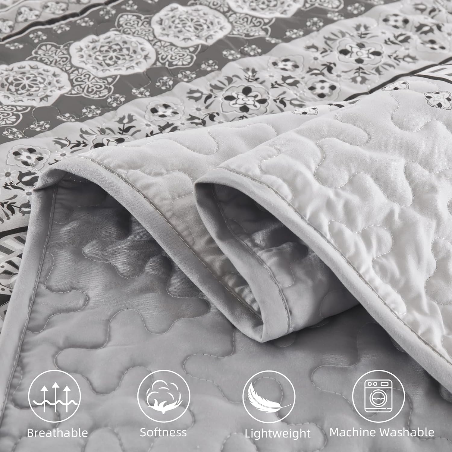 Goodidea Boho Quilt Set King Size 3 Piece