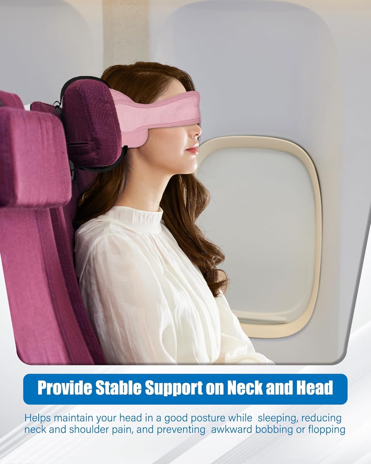 Neck Travel Pillow with Earplugs 2Pack Kids Adults