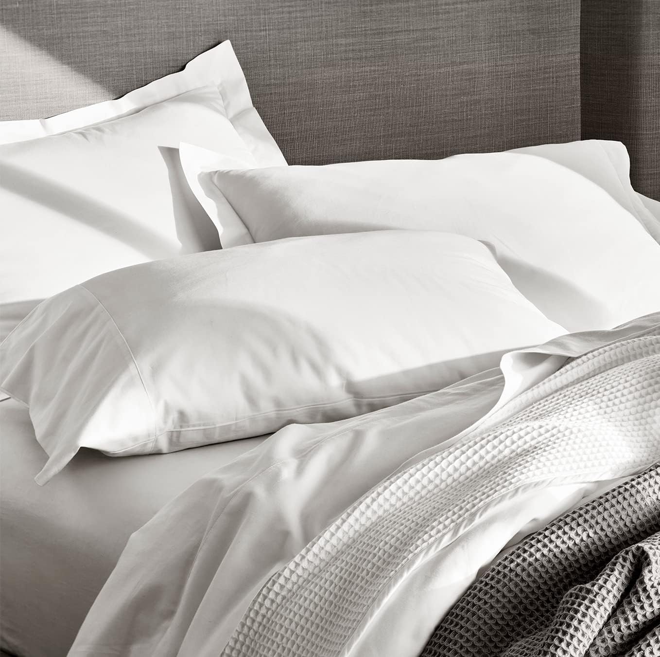 Boll Branch Percale Hemmed Sheet Set - Queen White