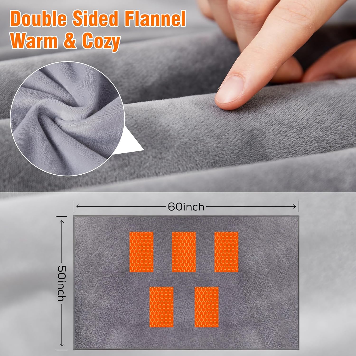 Svanur 50x60 Heated Blanket with 12V Battery