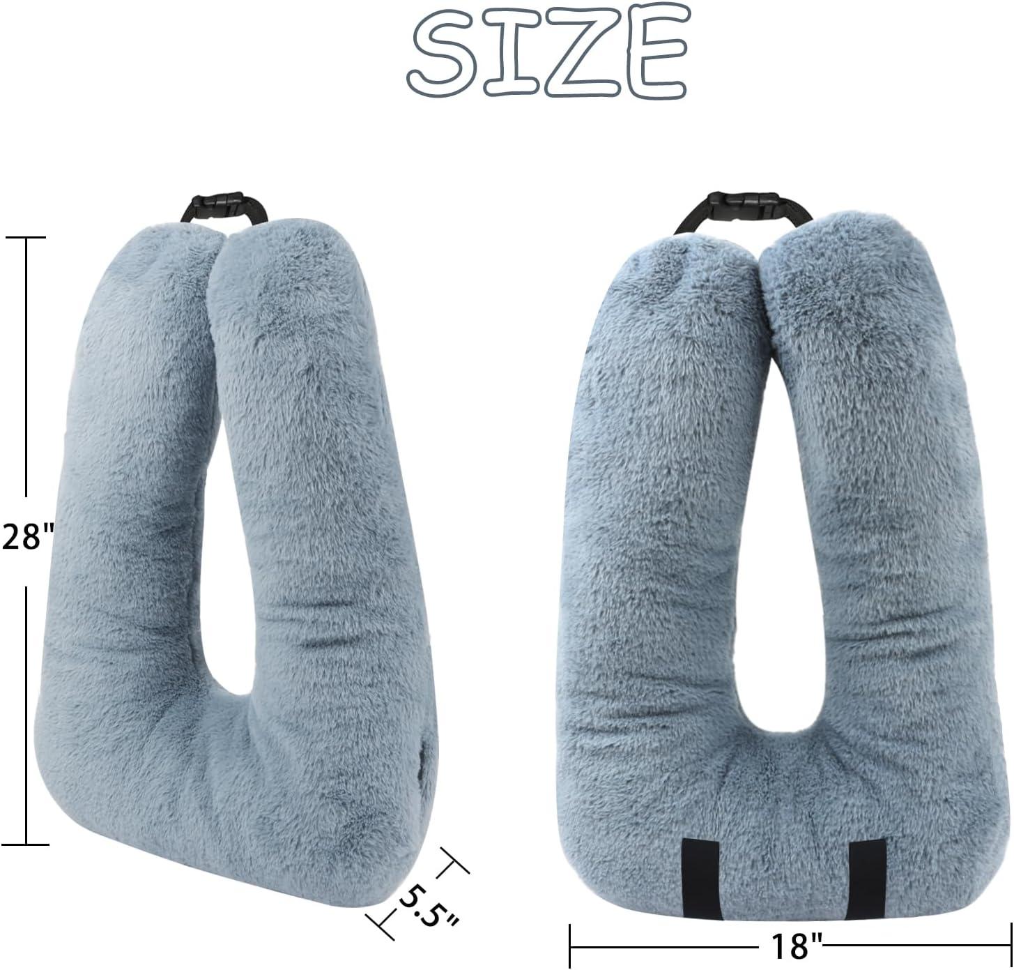 MissSoul Kids Travel Pillow with Hand Muff and Cartoon Design