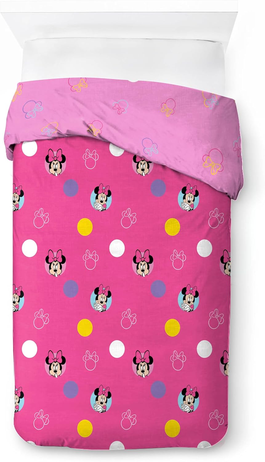 Jay Franco Duvet Cover Set Minnie Mouse Pink Twin 2 Piece