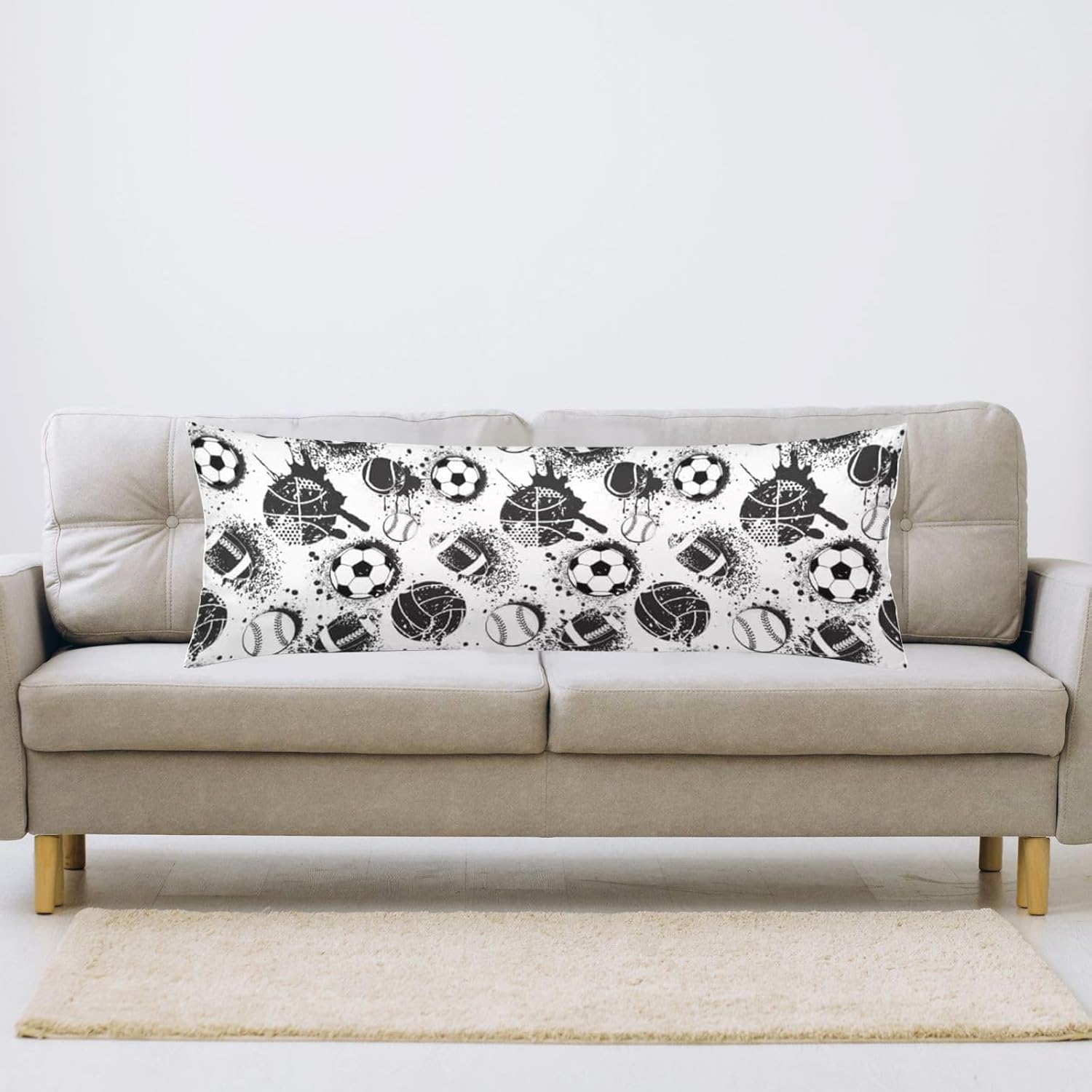 AELMARNEE Sport Themed Body Pillow Cover 20x54