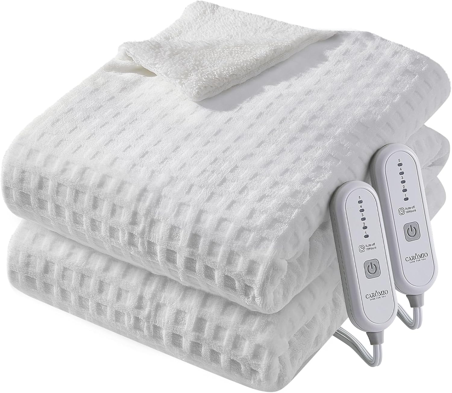 CAROMIO Queen Electric Blanket with Dual Control