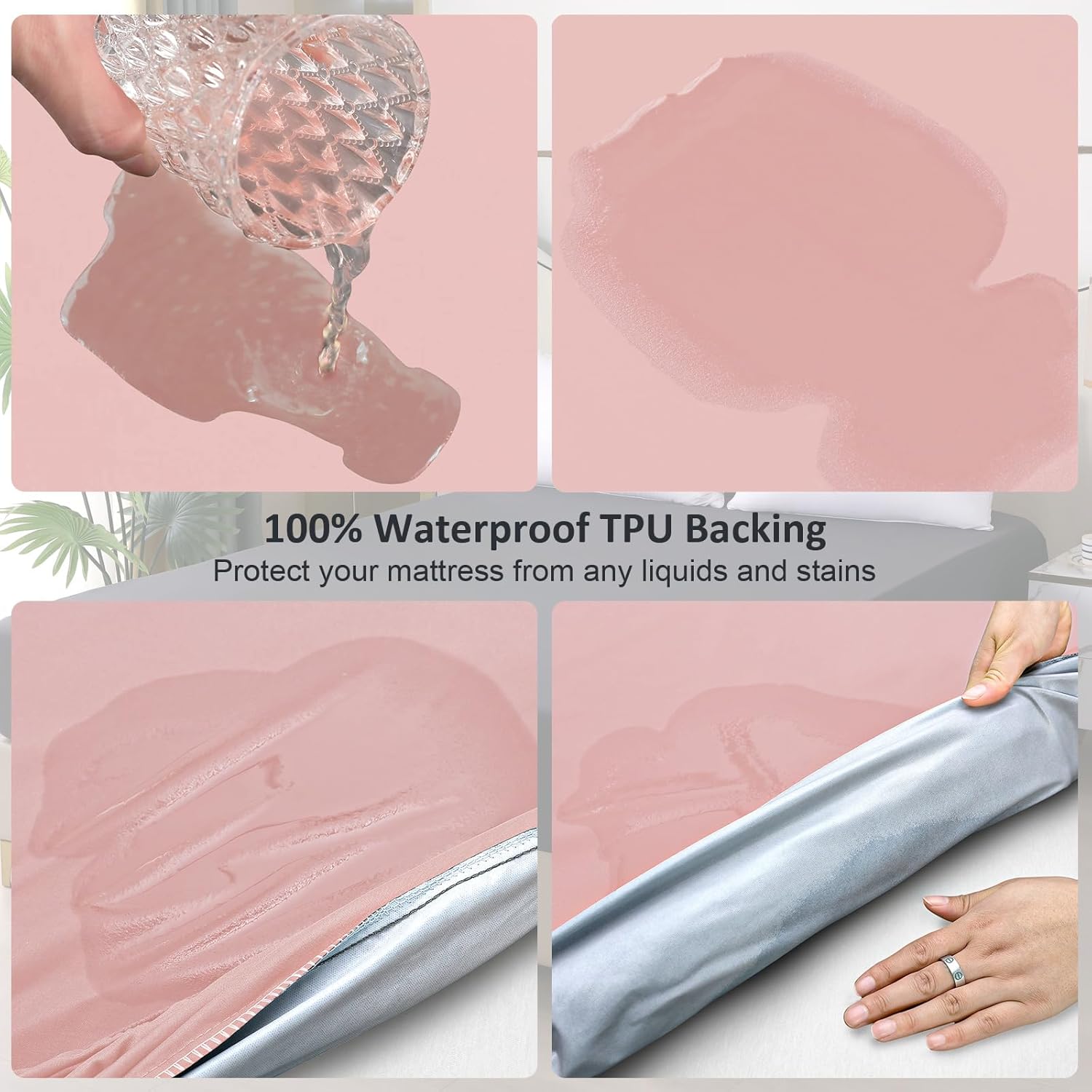 Ohano Waterproof Queen Mattress Protector with Deep Pocket