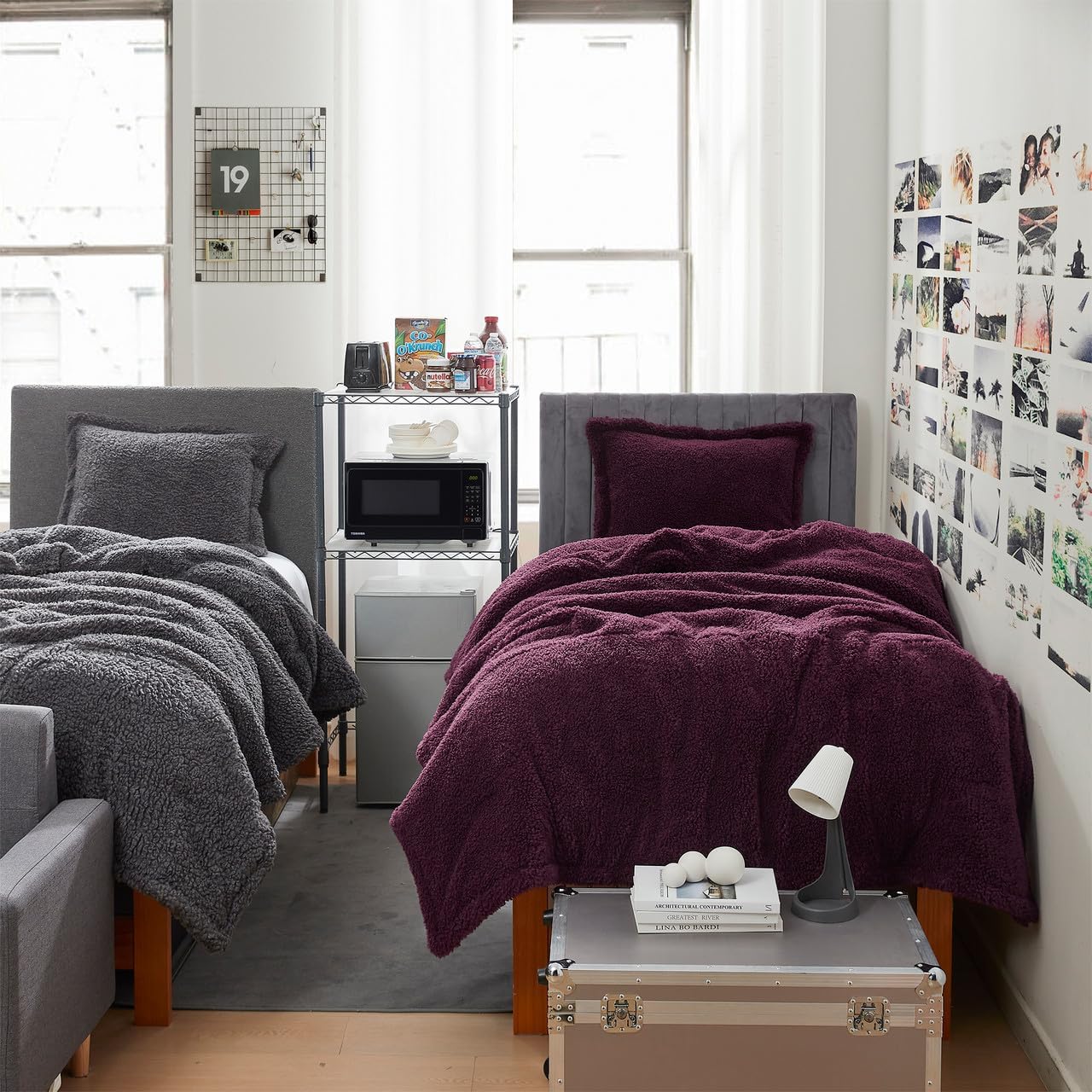Byourbed Unfluffin Believable Comforter Set Twin XL Burgundy