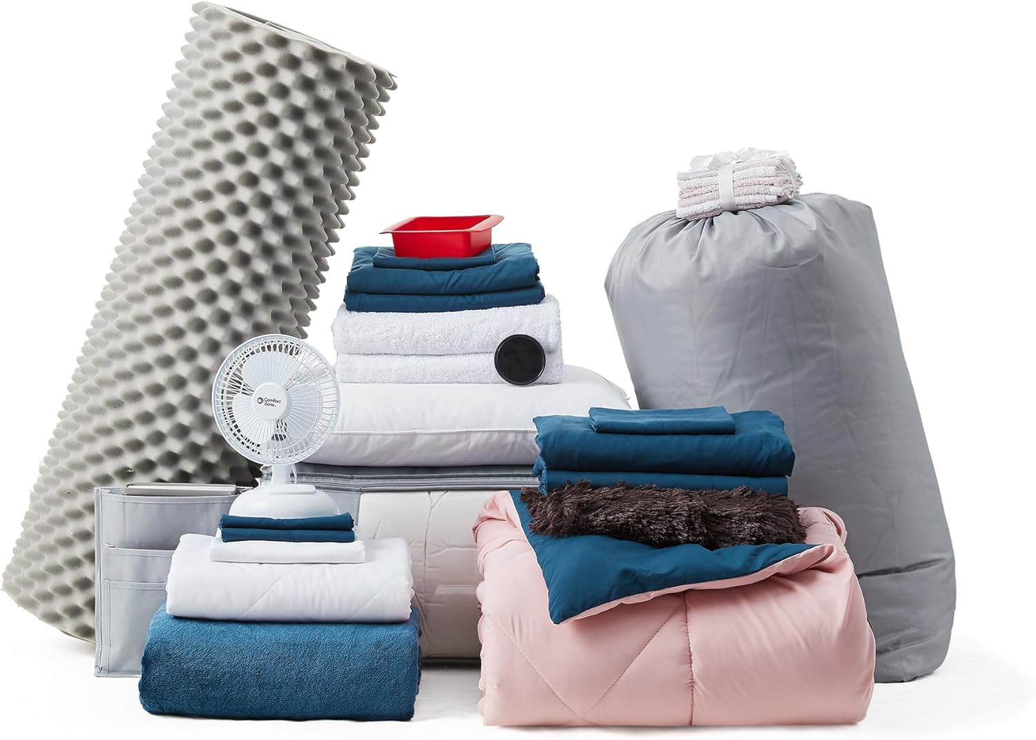 Fully Loaded Twin XL Dorm Bedding Essentials Set