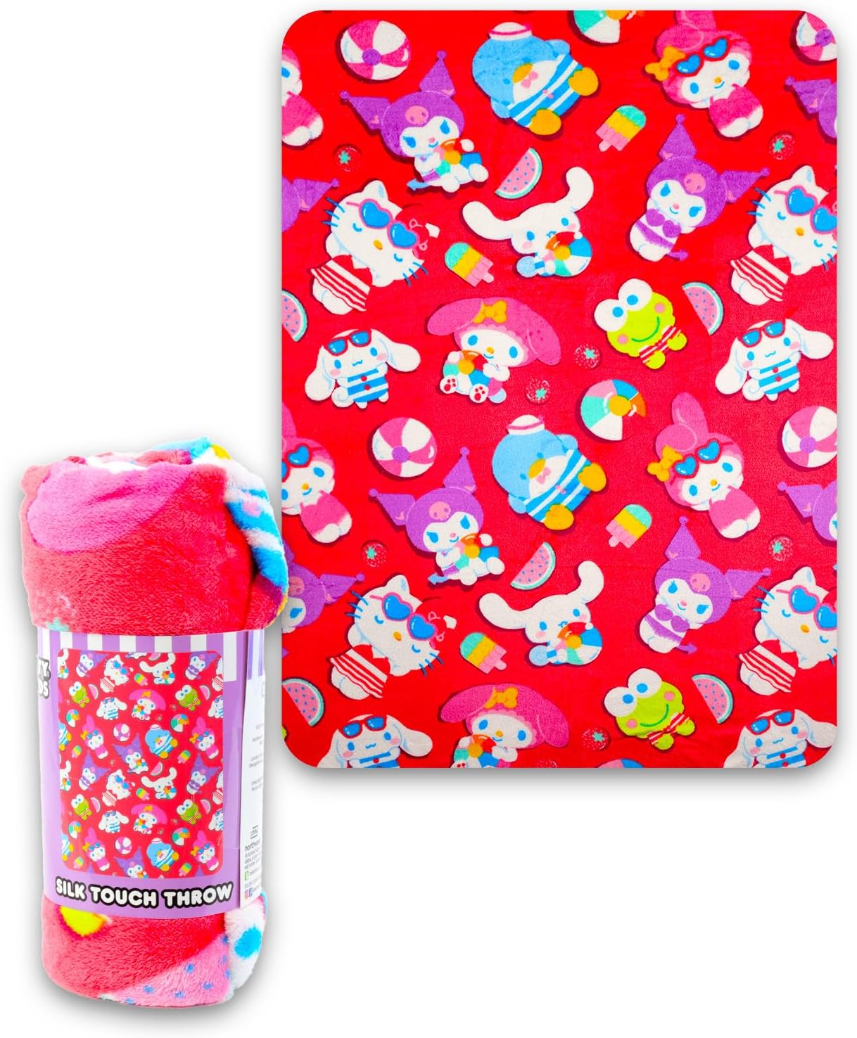 SANRIO Hello Kitty Travel Pillow and Blanket Set