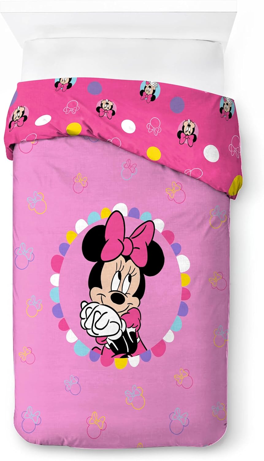 Jay Franco Duvet Cover Set Minnie Mouse Pink Twin 2 Piece