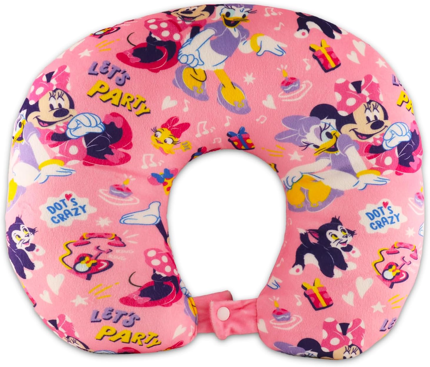 Minnie Mouse Travel Neck Pillow Set with Stickers