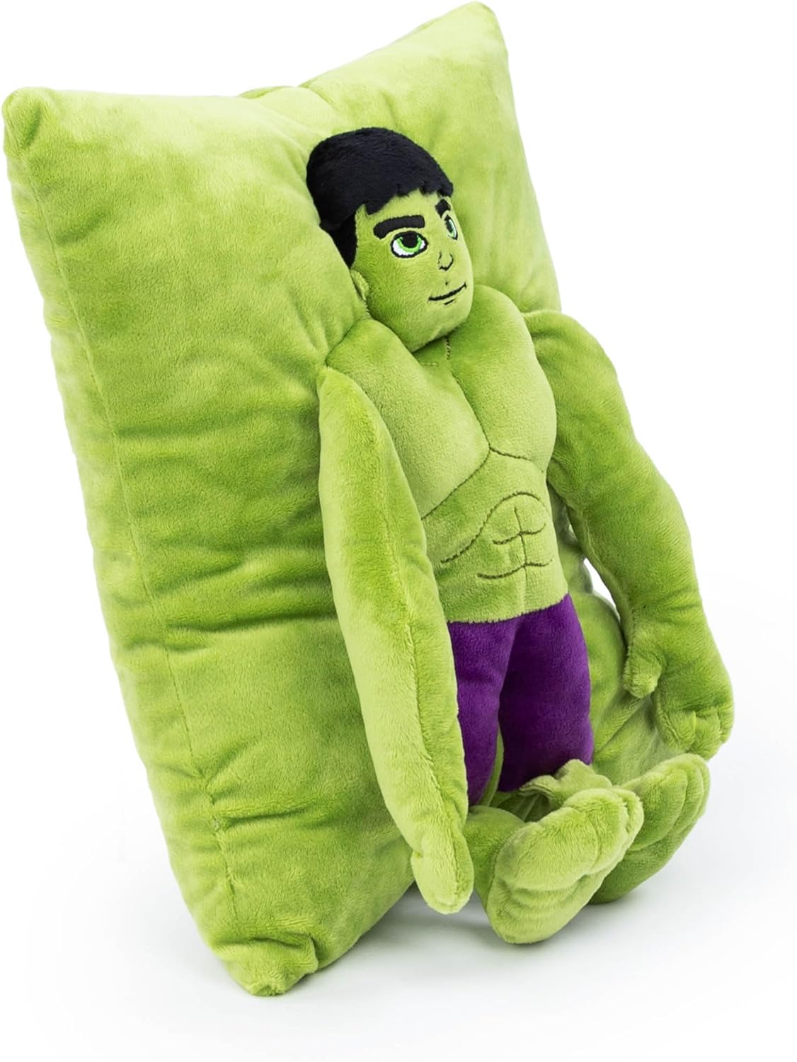 Jay Franco Marvel Hulk 3D Snuggle Plush Pillow - 15 Inches Green