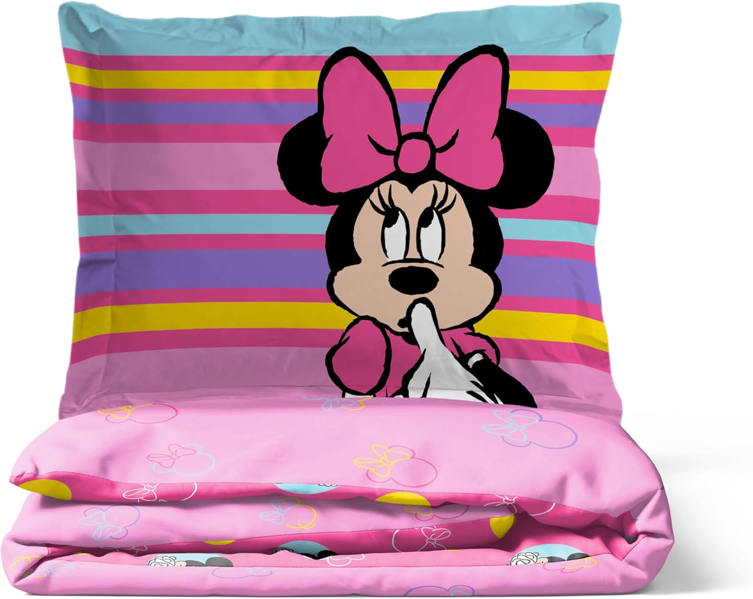 Jay Franco Duvet Cover Set Minnie Mouse Pink Twin 2 Piece