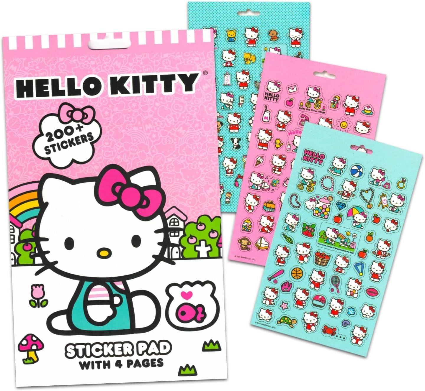 Hello Kitty Travel Neck Pillow Set with Stickers and Tattoos