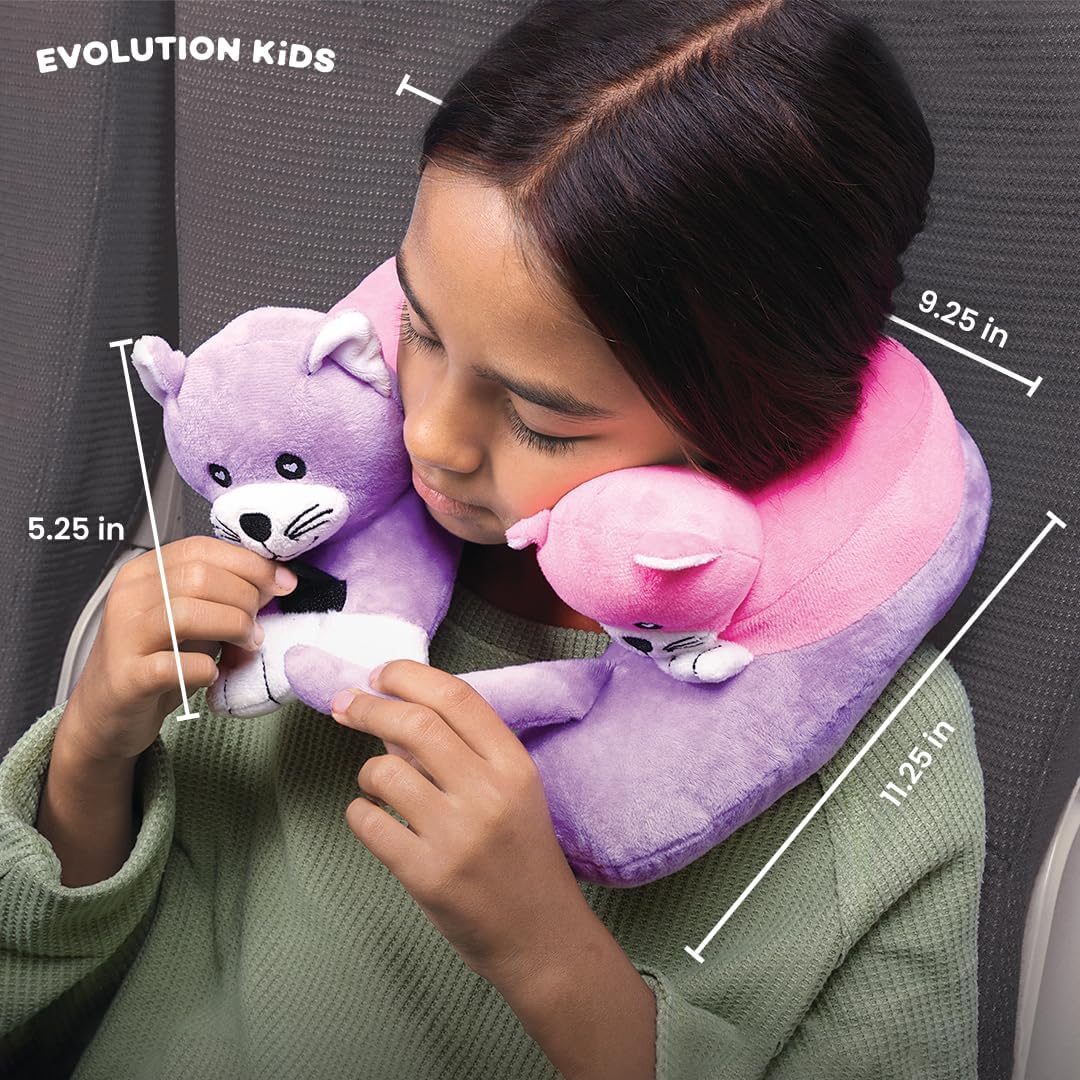 Cabeau Travel Pillow for Kids Puppies Style