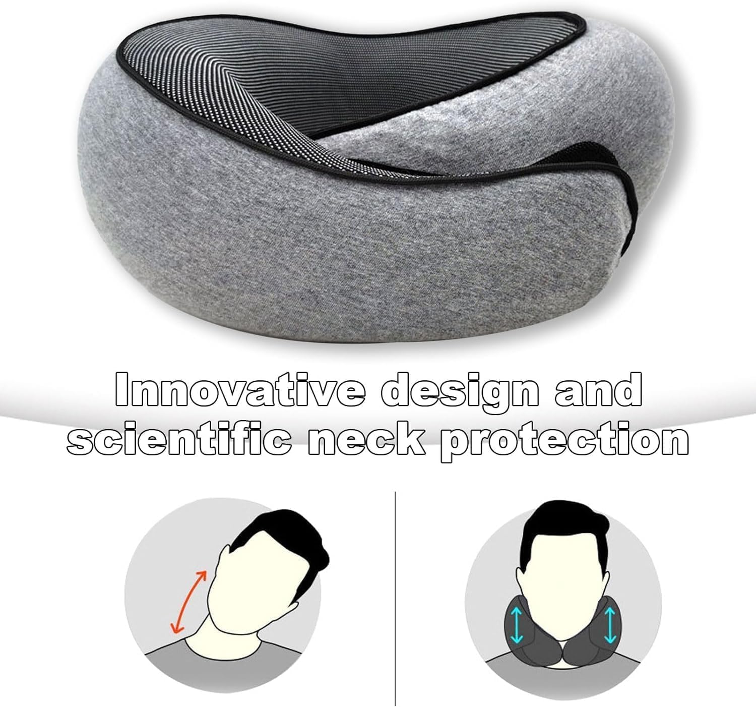 Neck Travel Pillow for Comfort on Flight and Car Ride