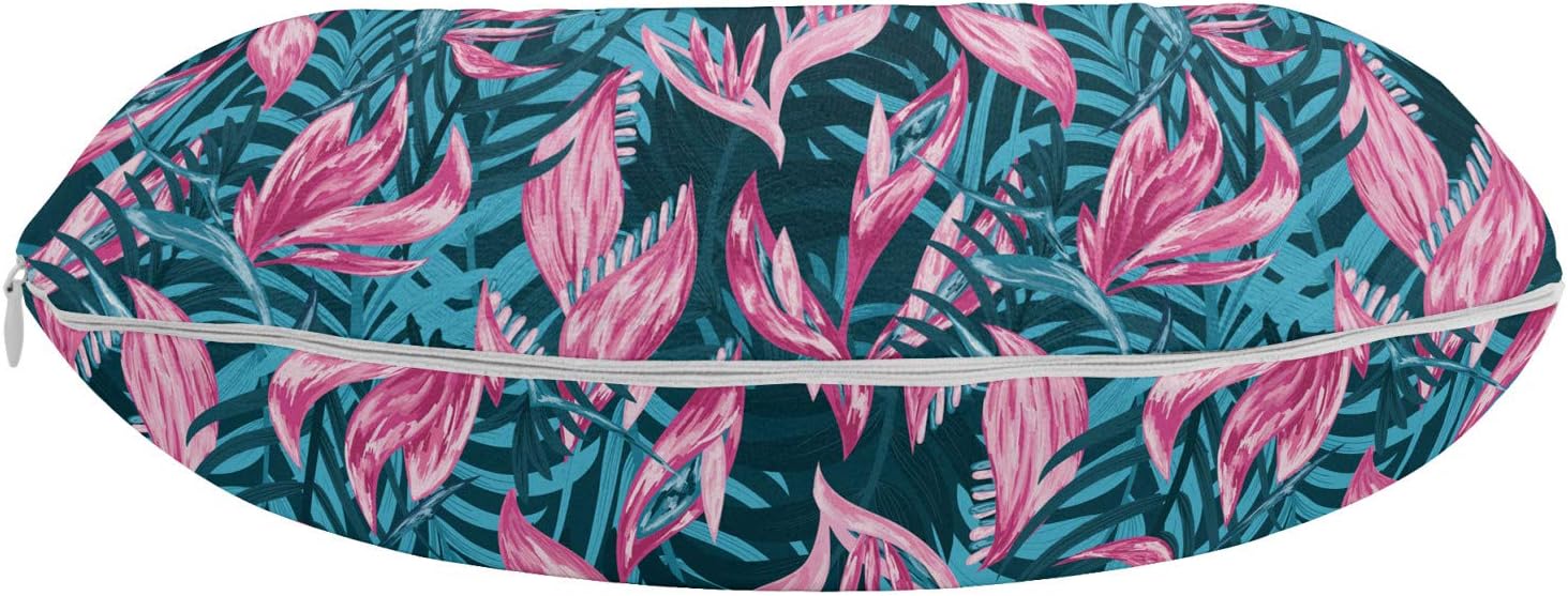 Ambesonne Exotic Travel Pillow with Aloha Bird of Paradise Print