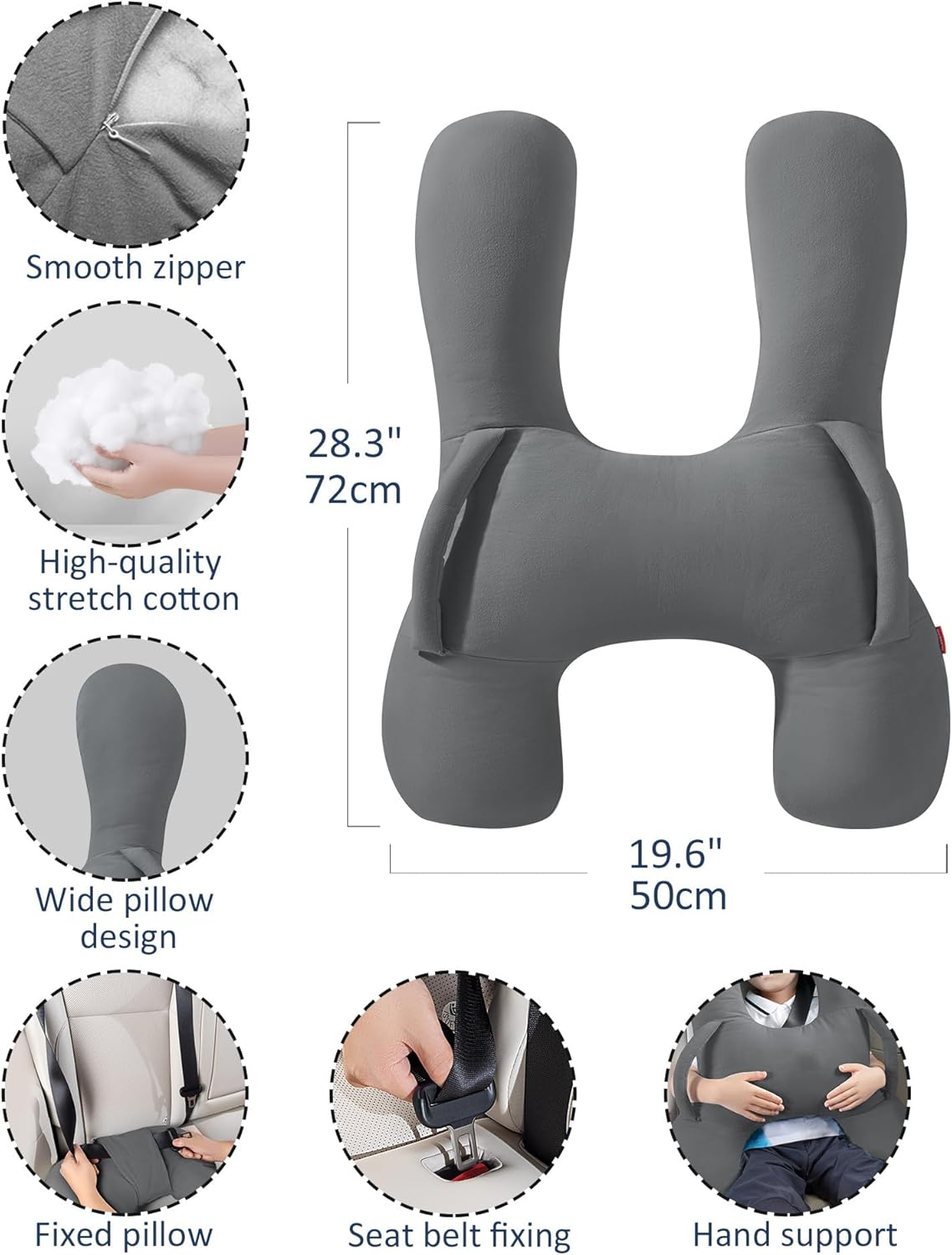 BEBAS H-Shaped Travel Pillow for Kids and Adults 1