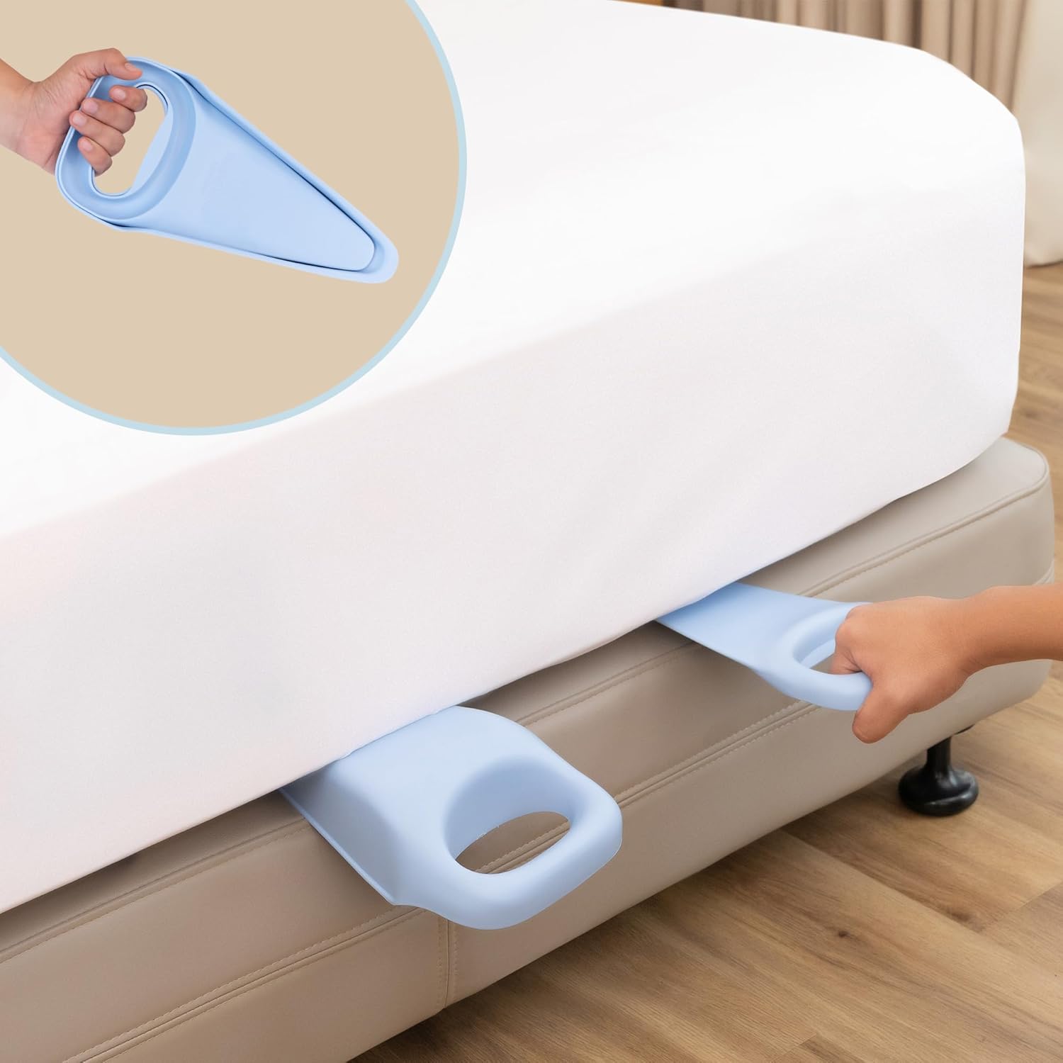 FeelAtHome Bed LIFTucker 2in1 Mattress Lifter Sheet Tuck Tool