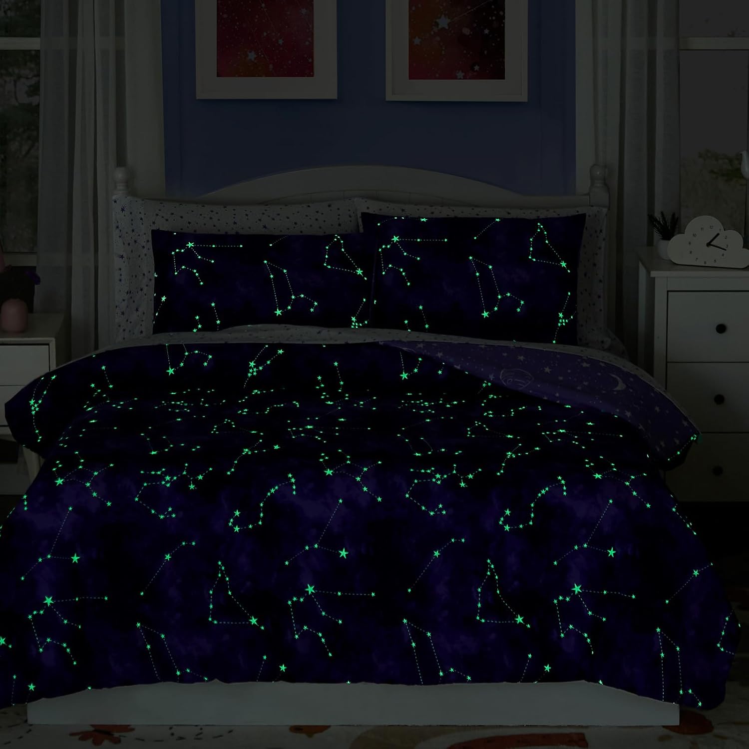 Wink Deer Glow in The Dark Comforter Set for Kids