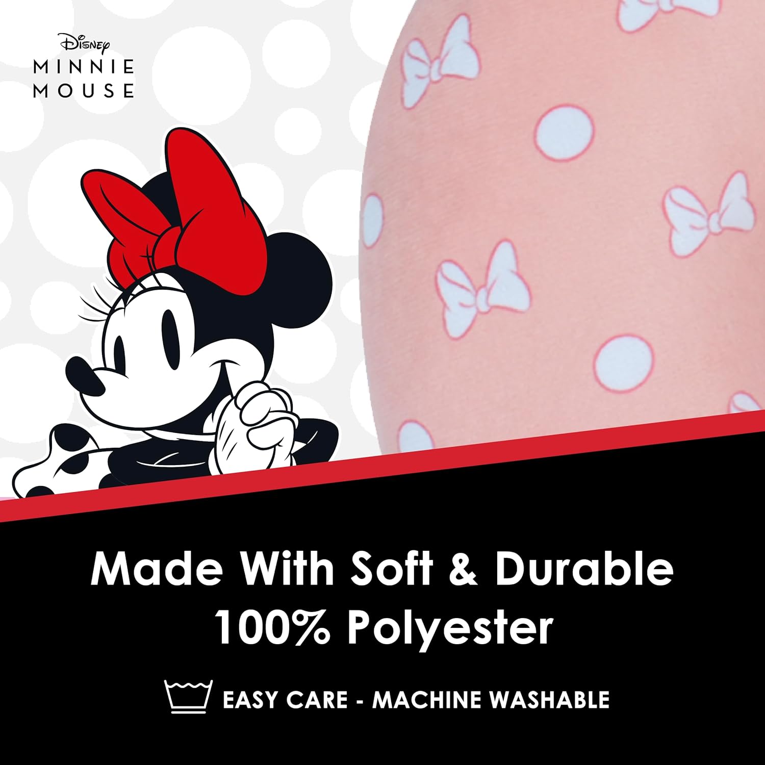 Disney Minnie Mouse Travel Pillow with Bows and Polka Dots