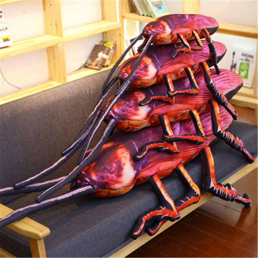 Cockroach Plush Pillow Funny Decor for Kids