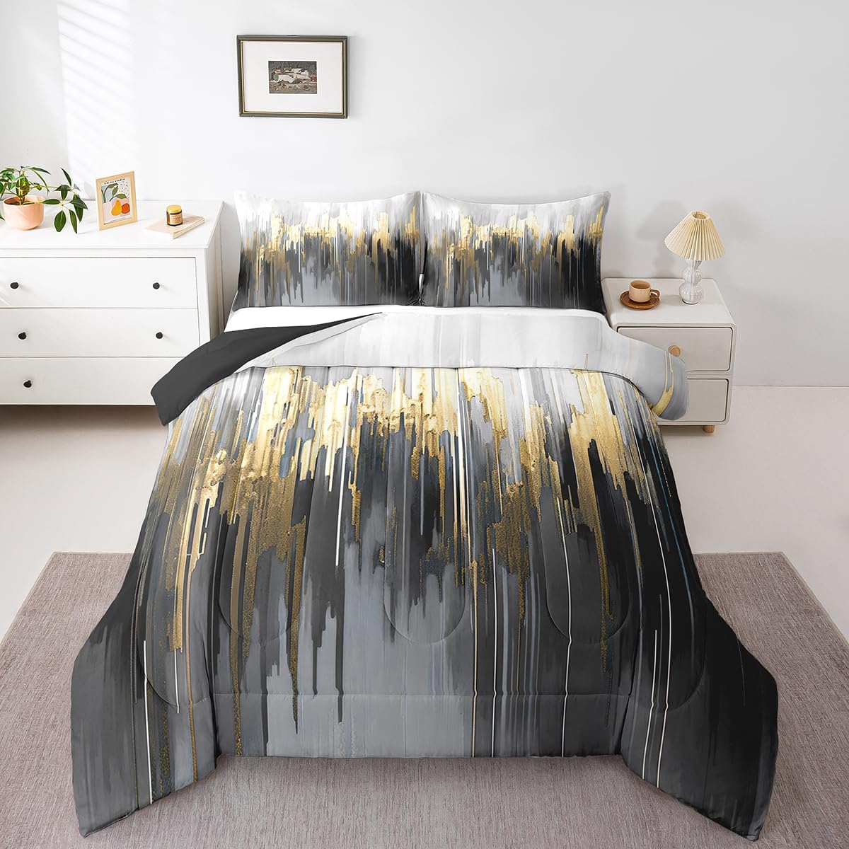 Erosebridal Comforter Set with Gradient Design