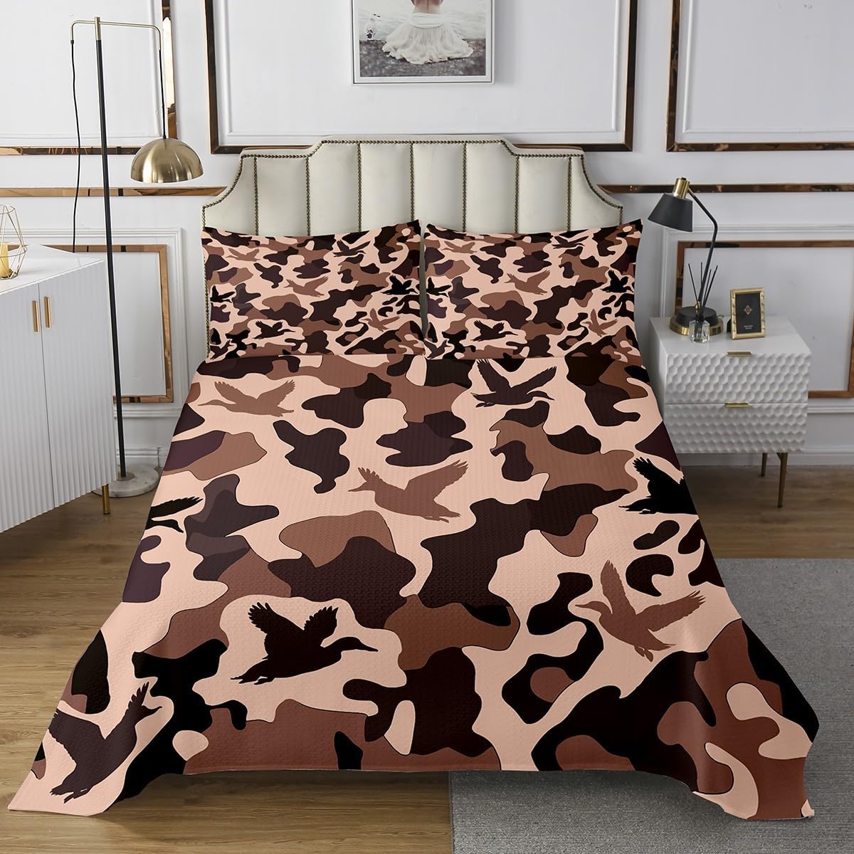 Erosebridal Camo Bedspread Set for Kids