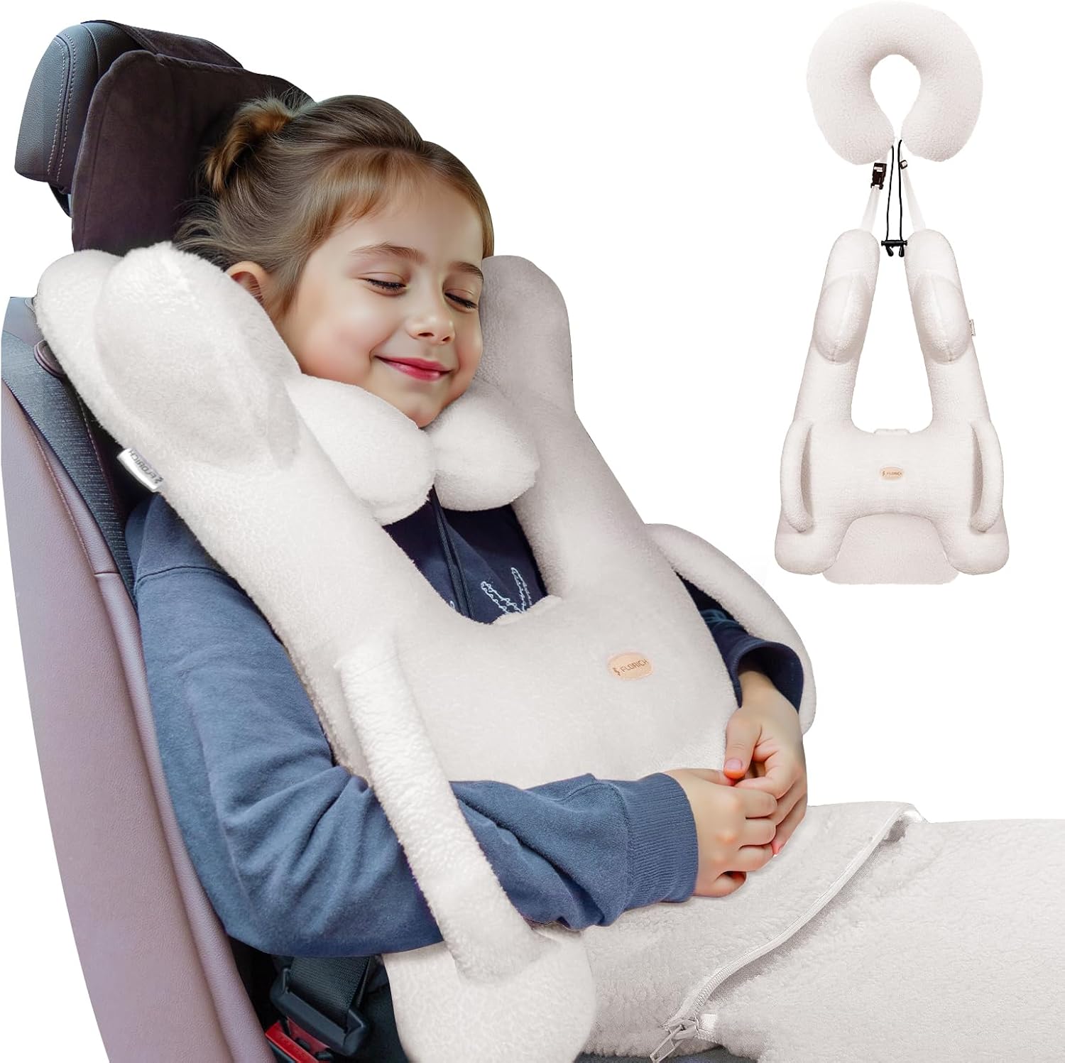 FLORICH Travel Pillow with Head and Body Support