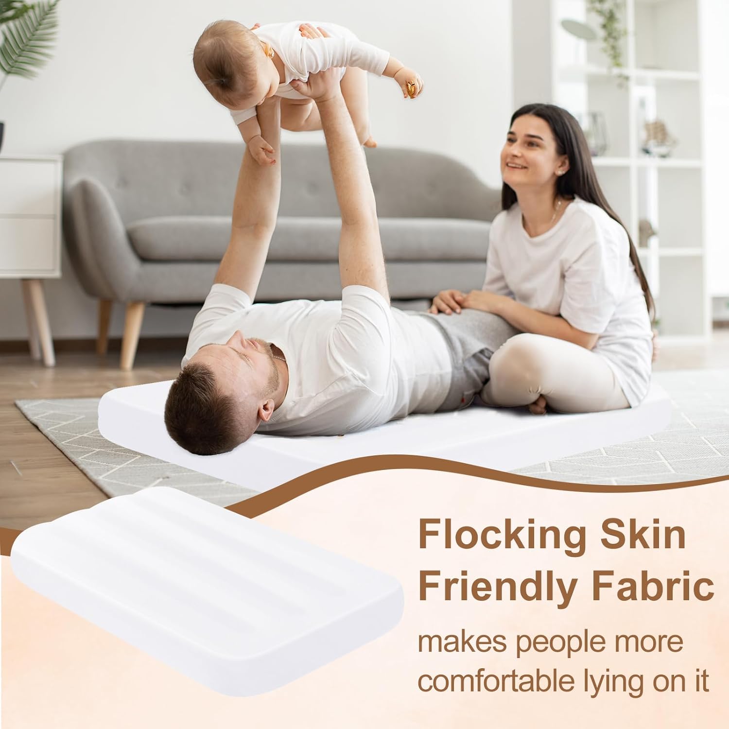 PLULON Kids Air Mattress with White Fitted Sheets