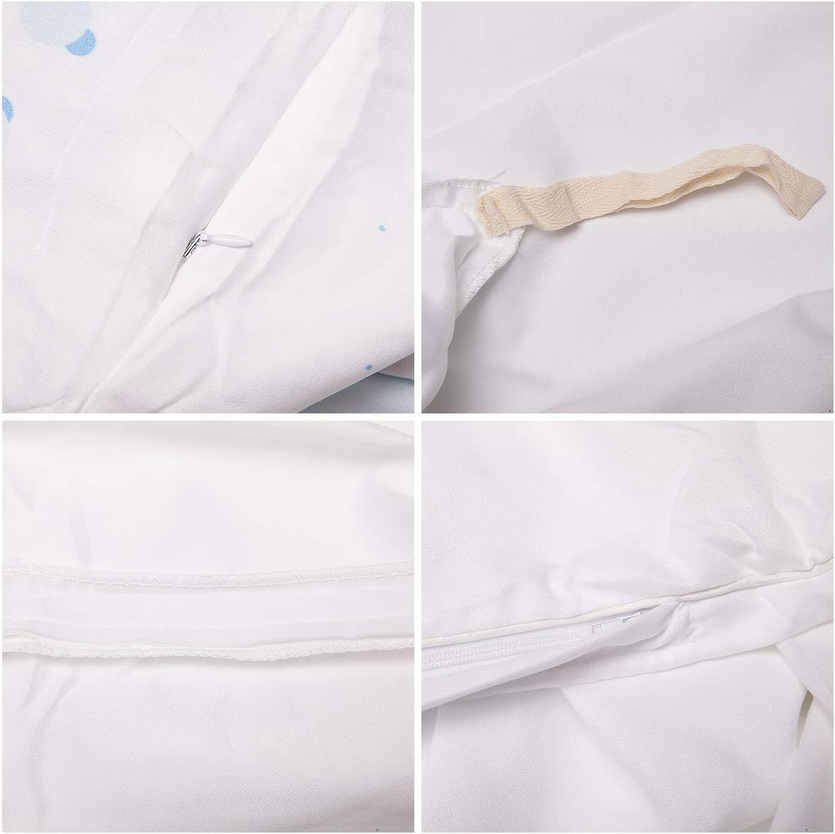 3 Piece Queen Size Bedding Set with Zipper Closure
