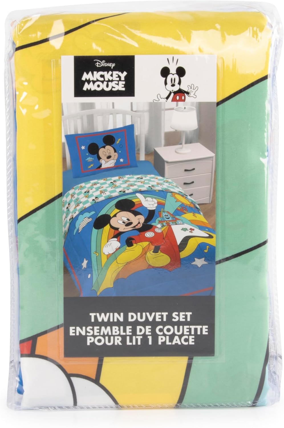 Jay Franco Disney Mickey Mouse Duvet Cover Set Twin Super Soft