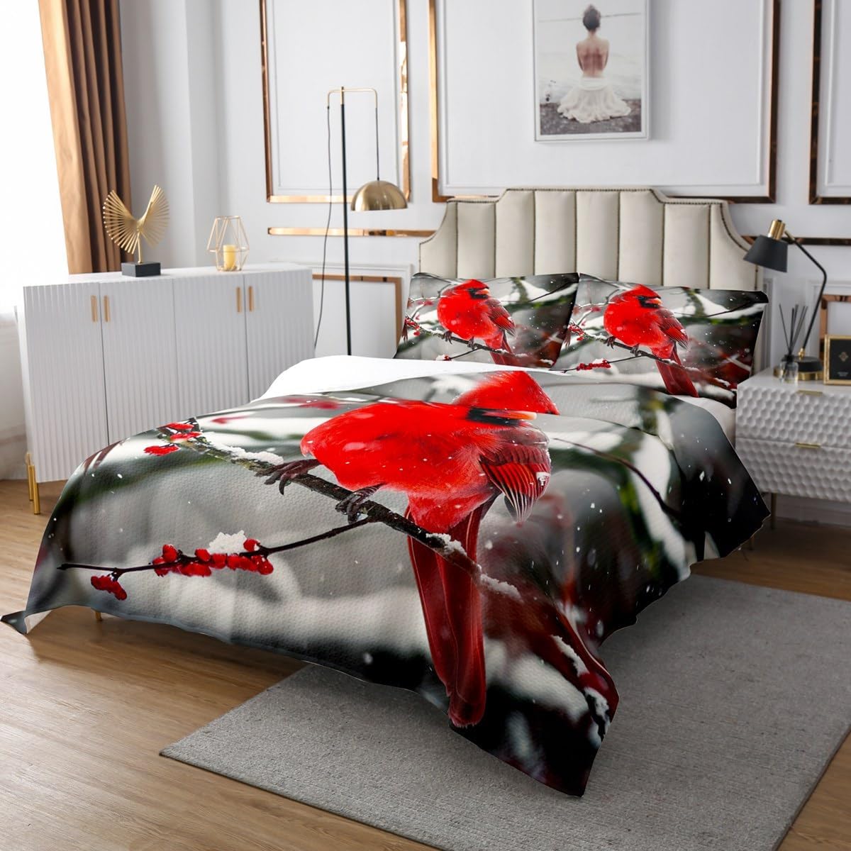 Erosebridal Boys Cardinals Bedspread Queen Size