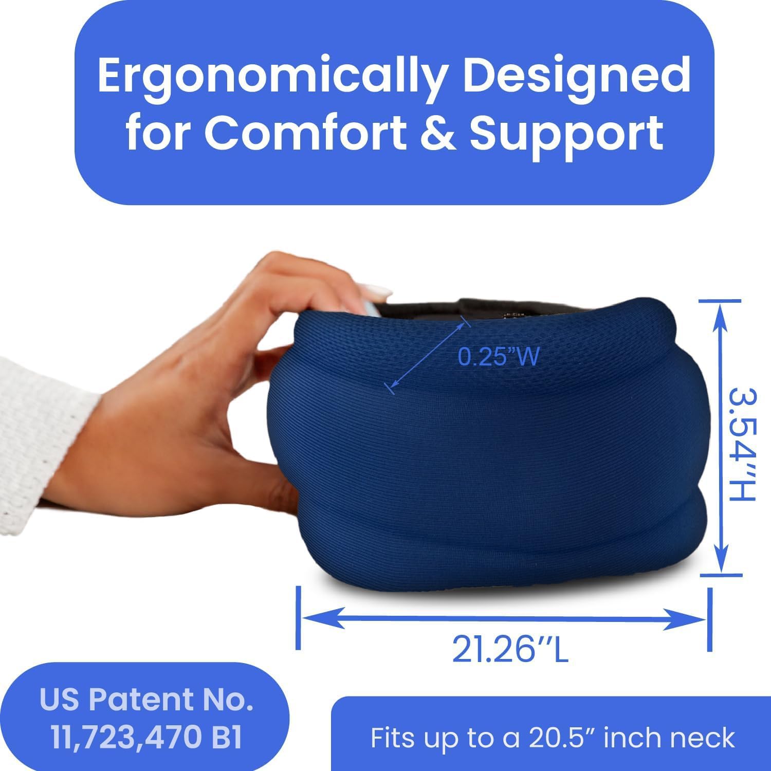 NoKnod Travel Neck Pillow - Adjustable Comfortable