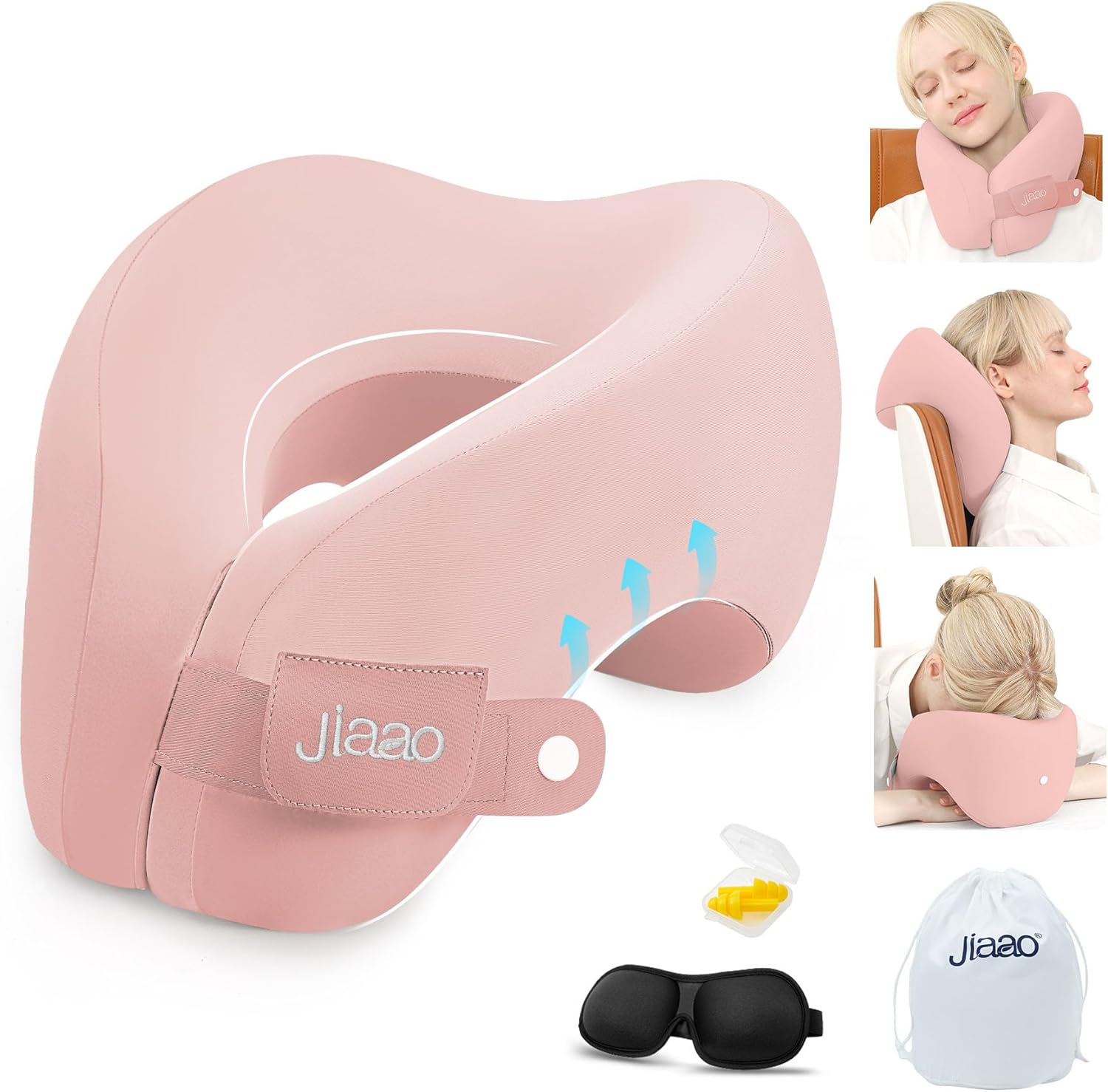 Jiaao Comfort Neck Pillow for Travel and Napping