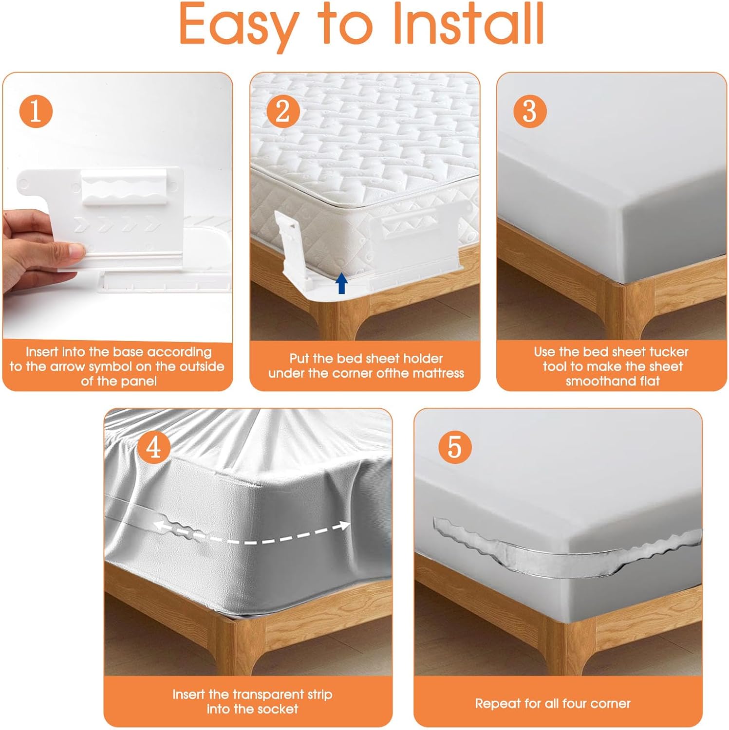 Heavy-Duty Sheet Holders with 8 Fastening Strips